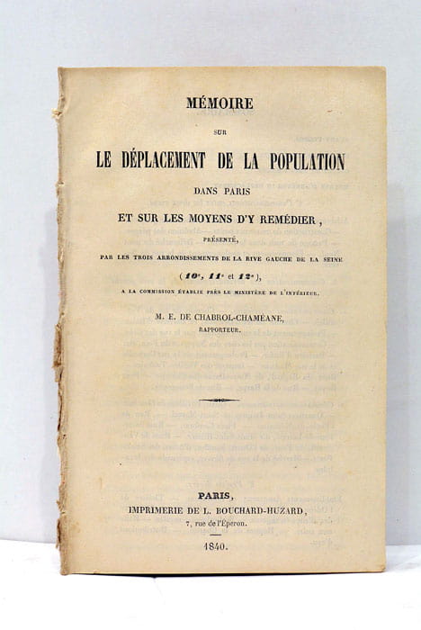 Mémoire sur le Déplacement de Population dans Paris et sur …