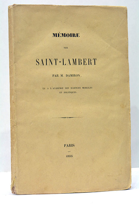 Mémoire sur Saint-Lambert.