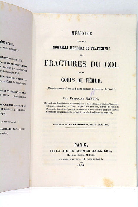 Mémoire sur une nouvelle méthode de traitement des fractures du …
