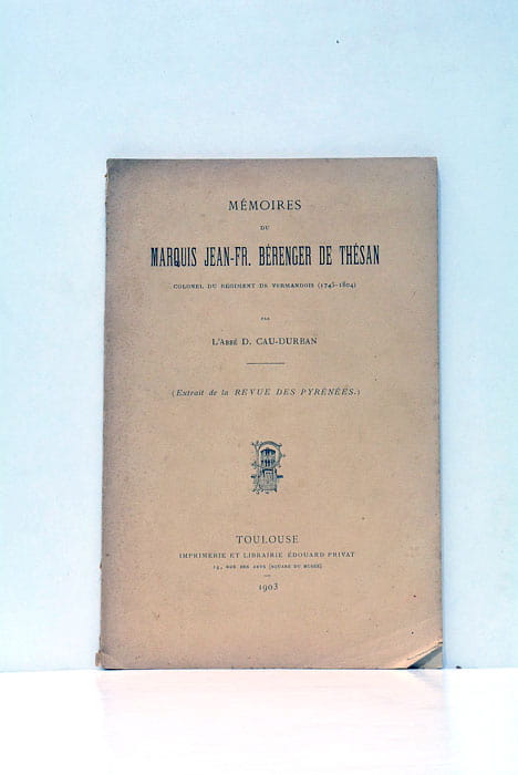Mémoires du Maquis J.-Fr. Bérenger de Thésan. Extrait de la …