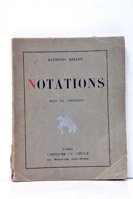 Notations. Bois de Lébédeff.