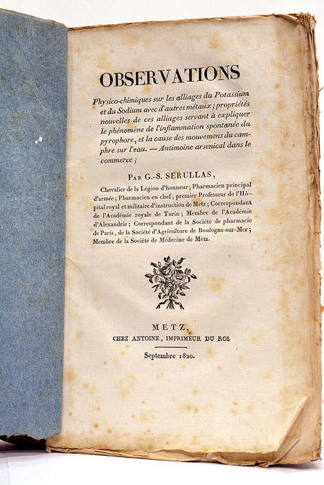 Observations Physico-chimiques sur les alliages du Potassium et du Sodium …