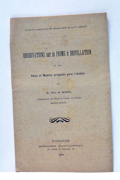 Observations sur la prime à distillation et les Voies et …