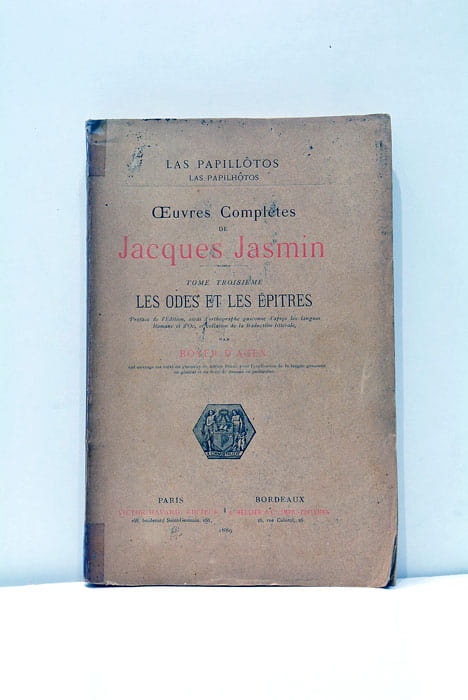 Oeuvres complètes de Jaques Jasmin. Tome Troisième. Les odes et …