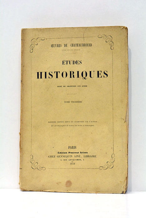 Oeuvres de Chateaubriand. Études historiques. Tome troisième.