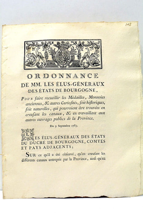 ORDONNANCE DE MM. LES ÉLUS-GÉNÉRAUX DES ÉTATS DE BOURGOGNE, Pour …
