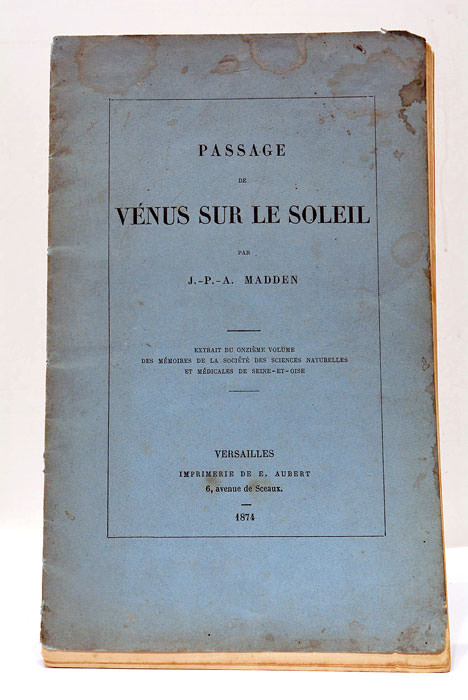Passage de Vénus sur le Soleil.