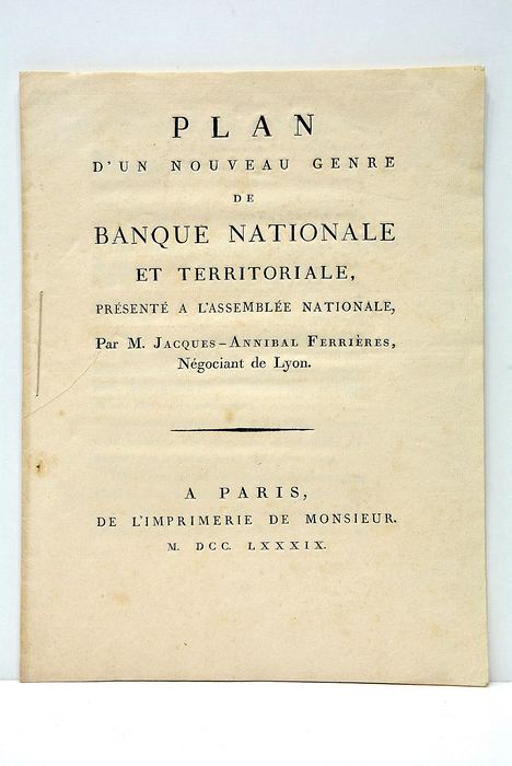 Plan d'un Nouveau Genre de Banque Nationale et Territoriale présenté …