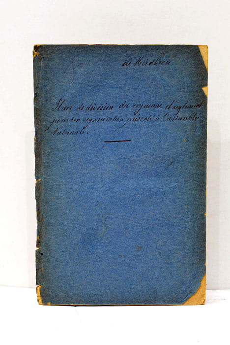 Plan de Division du Royaume, et règlement pour son organisation. …