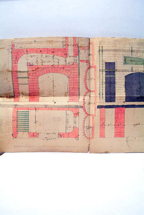 PLAN pour la Construction d'un fourneau à réverbère en petit.