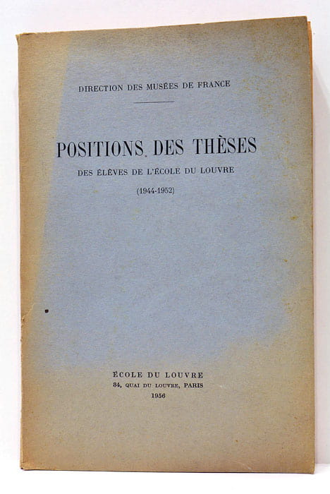 POSITIONS DES thèses soutenues par les anciens élèves de l'école …