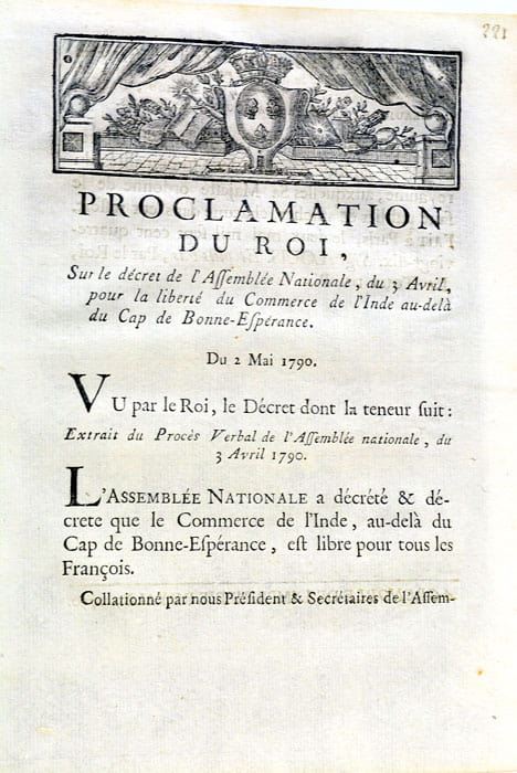 PROCLAMATION DU ROI sur le décret de l'Assemblée du 3 …