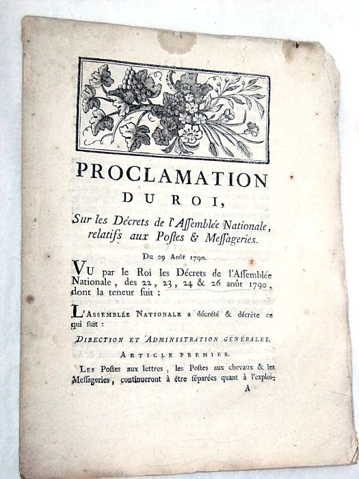PROCLAMATION du Roi, sur les décrets de l'Assemblée Nationale, relatifs …