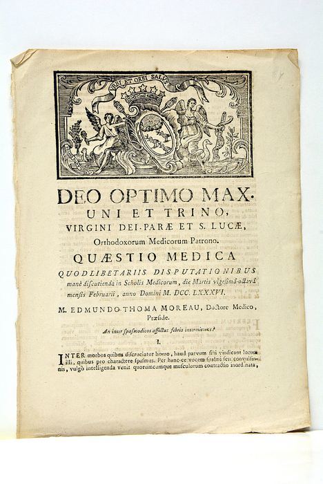 Questio Medica… An Inter spasmodicos affectus febris intermittens?