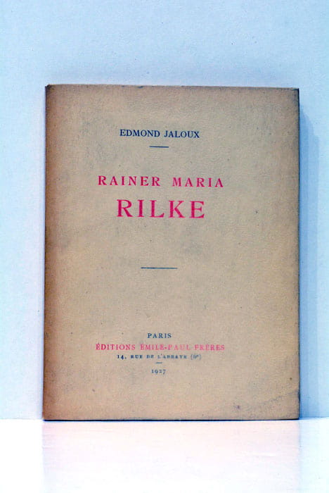 Rainer Maria Rilke.