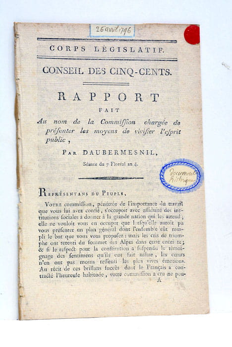 Rapport fait au nom de la Commission chargée de présenter …
