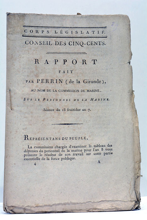 Rapport sur le personnel de la Marine. Séance du 18 …