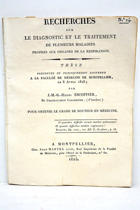 Recherches sur le diagnostic et le traitement de plusieurs maladies …