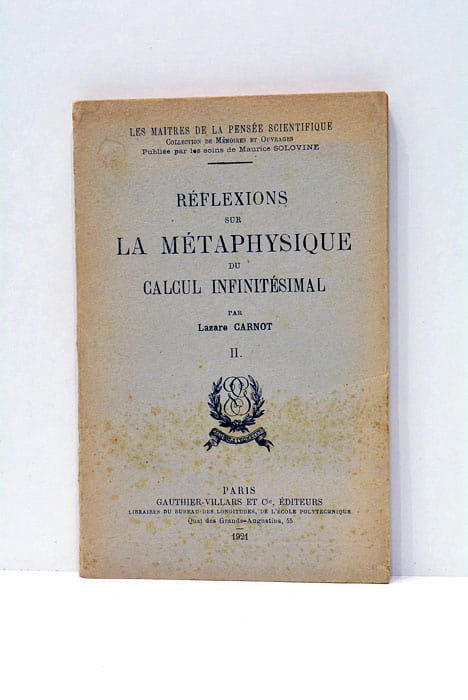 Réflexions sur la métaphysique du calcul infinitésimal.