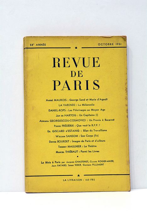 Revue de paris. Recueil. 58e année.