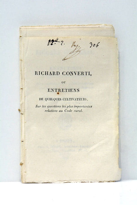 Richard Converti, ou entretiens de quelques cultivateurs sur les questions …