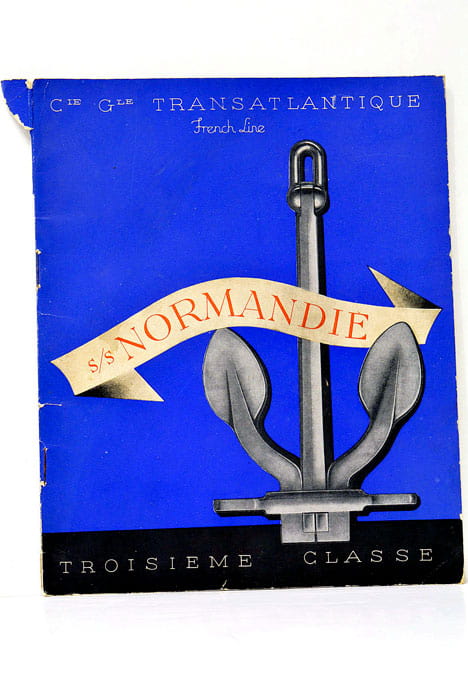 S/S NORMANDIE. Cie. Gle Transatlantique. French line.