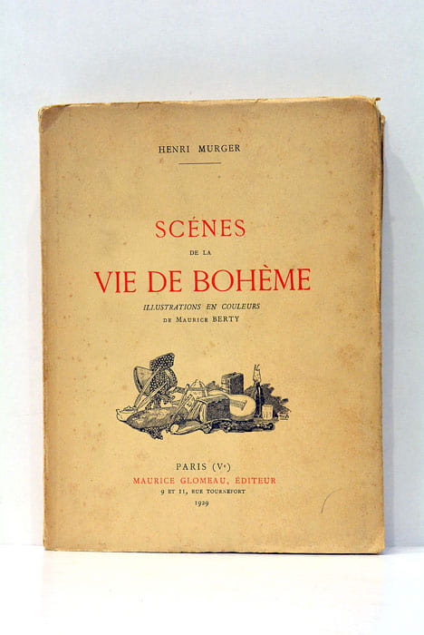 Scènes de la vie de bohème. Illustrations en couleurs de …