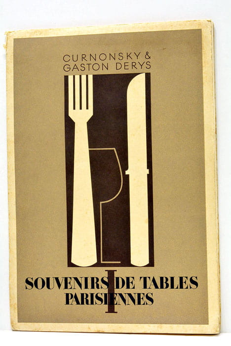 Souvenirs de tables parisiennes.