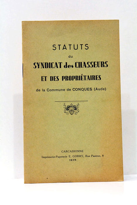 STATUS DU SYNDICAT DES CHASSEURS ET DES PROPRIÉTAIRES de la …