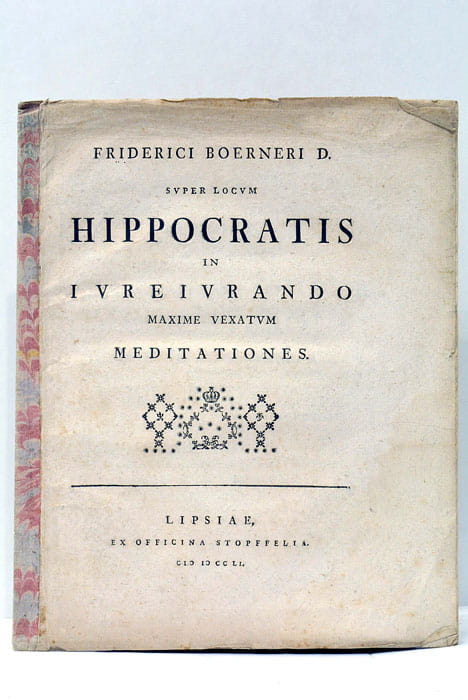 Super Locum Hippocratis in Iureiurando maxime vexatum Meditationes.
