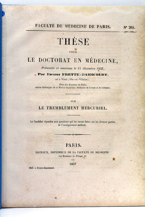 Sur le tremblement mercuriel.