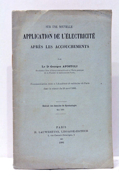 Sur une Nouvelle application de l'Electricité après les Accouchements.