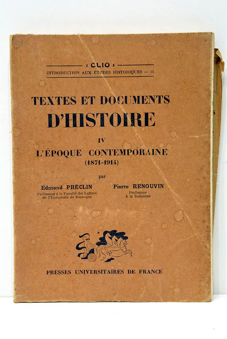 Textes et documents d'histoire. L'époque contemporaine (1871-1914).