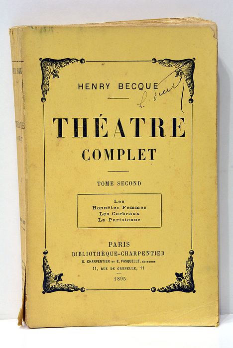 Théâtre complet. Tome Second.
