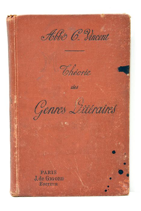 Théorie des genres littéraires. Principes raisonnés de littérature. J.de Gigord, …