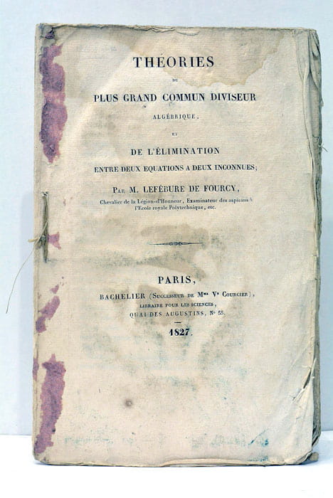 Théories du plus grand commun diviseur algébrique et de l'Elimination …