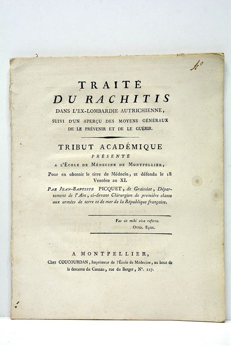 Traité de rachitis dans l'exLombardie Autrichienne, suivi d'un aperçu des …