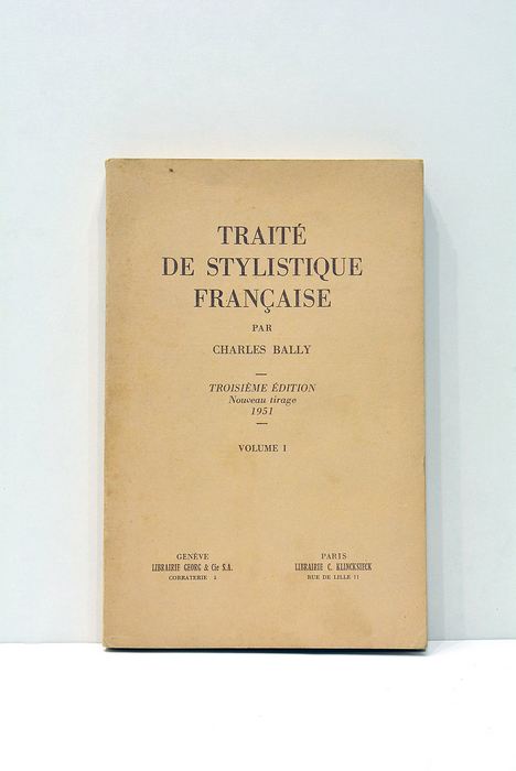 Traité de stylistique française.
