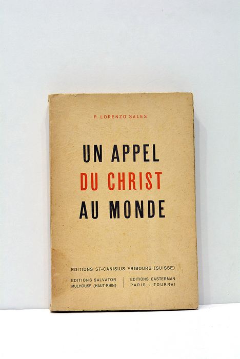 Un appel de Christ au Monde.