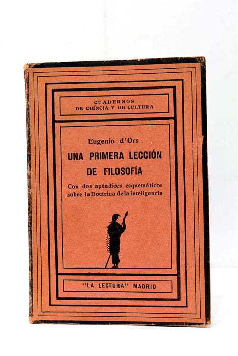 Una Primera lección de Filosofía.