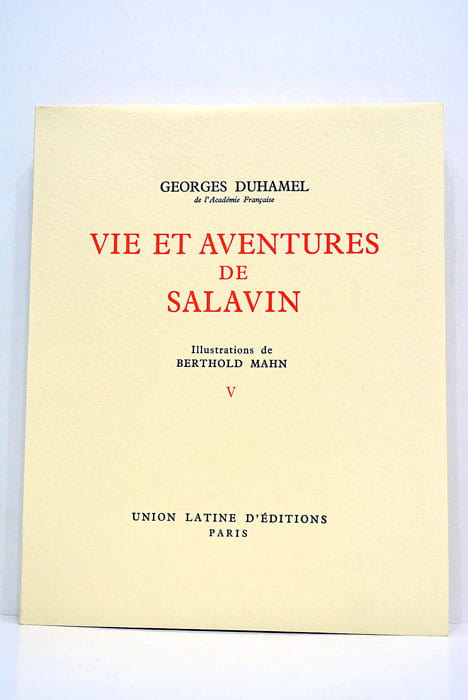 Vie et aventures de Salavin.