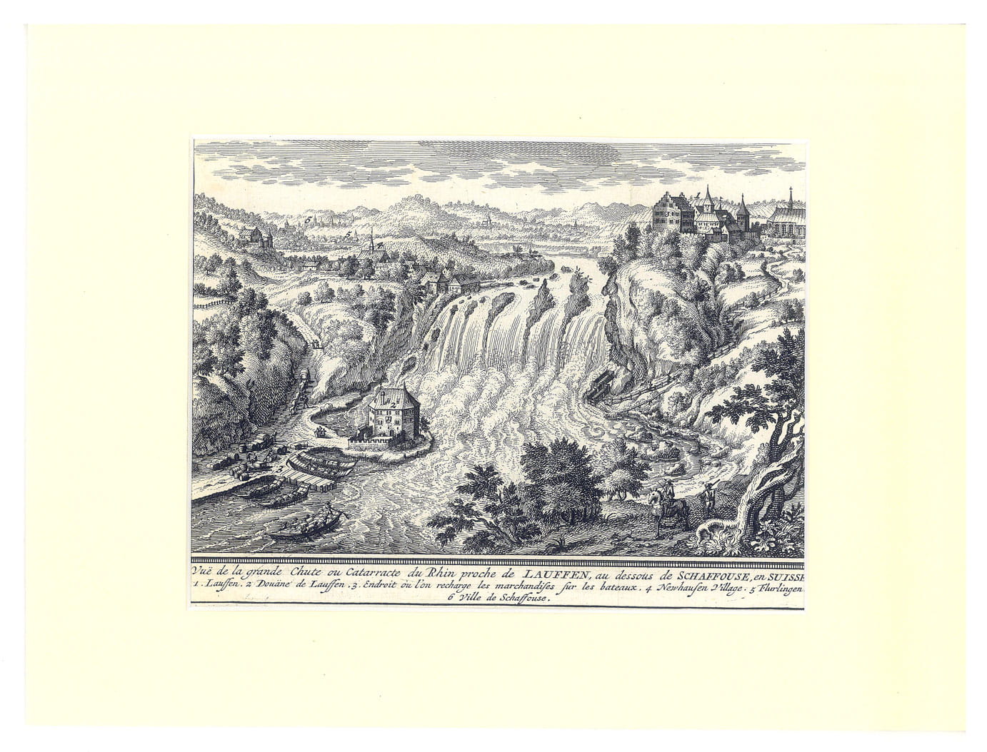 Vue du XVIIe de la grande chute ou cataracte du …