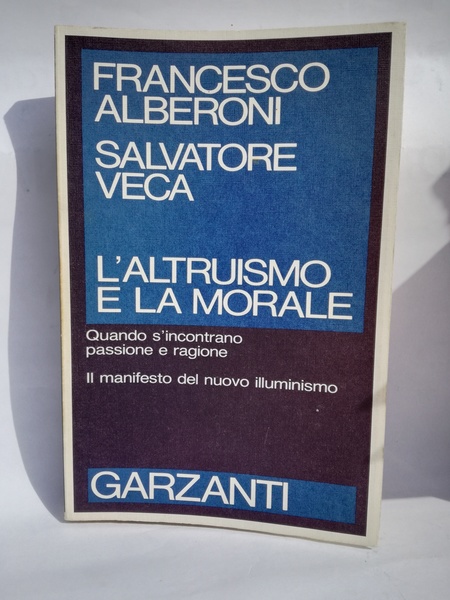 L'ALTRUISMO E LA MORALE.