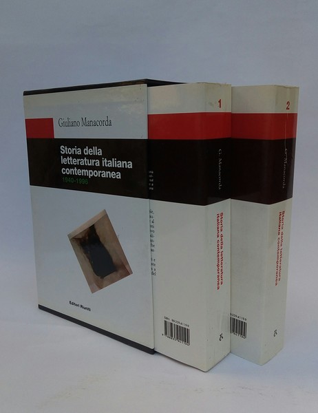 STORIA DELLA LETTERATURA ITALIANA CONTEMPORANEA 1940-1996.