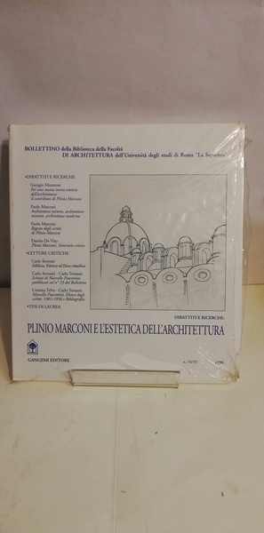PLINIO MARCONI E L'ESTETICA DELL'ARCHITETTURA