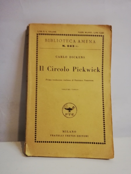IL CIRCOLO PICKWICK - VOL. 3.