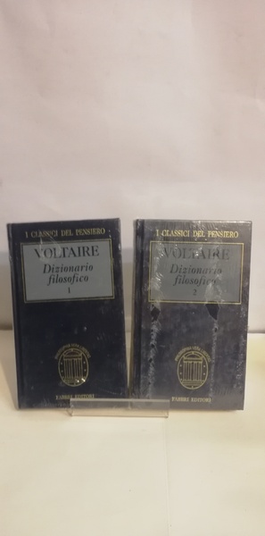 DIZIONARIO FILOSOFICO. 2 VOLUMI.
