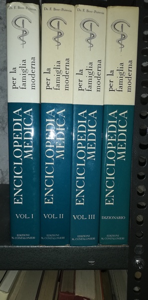 ENCICLOPEDIA MEDICA PER LA FAMIGLIA MODERNA. 3 VOLUMI + DIZIONARIO.