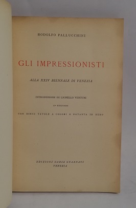 GLI IMPRESSIONISTI ALLA XXIV BIENNALE DI VENEZIA.