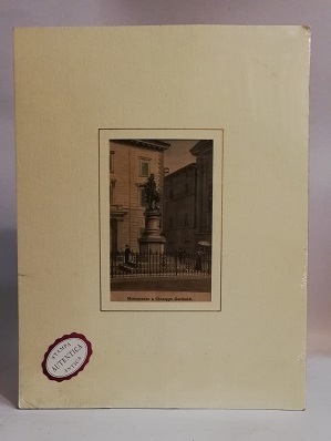 MONUMENTO A GIUSEPPE GARIBALDI. STAMPA ANTICA AUTENTICA.